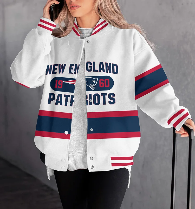 New England Patriots Women Limited Edition   Full-Snap  Casual Jacket
