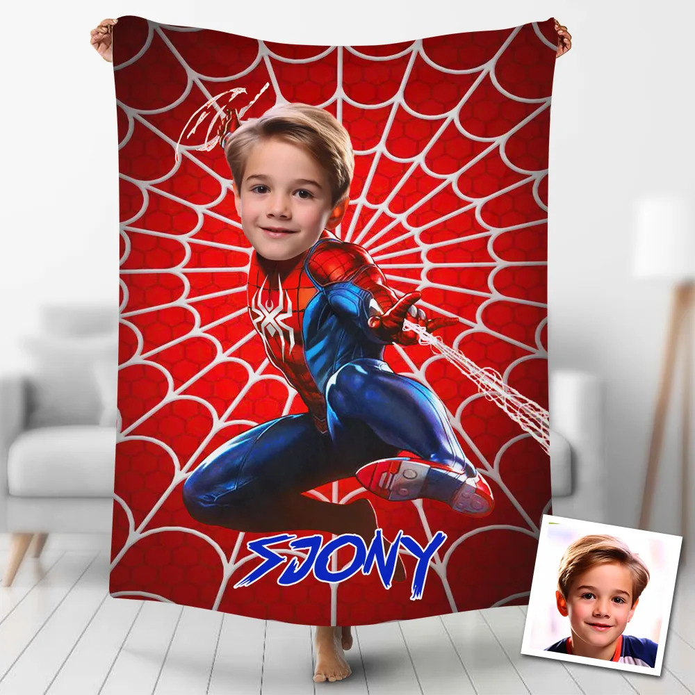 Custom Blankets Personalized Hot Spiderman Superhero Blankets