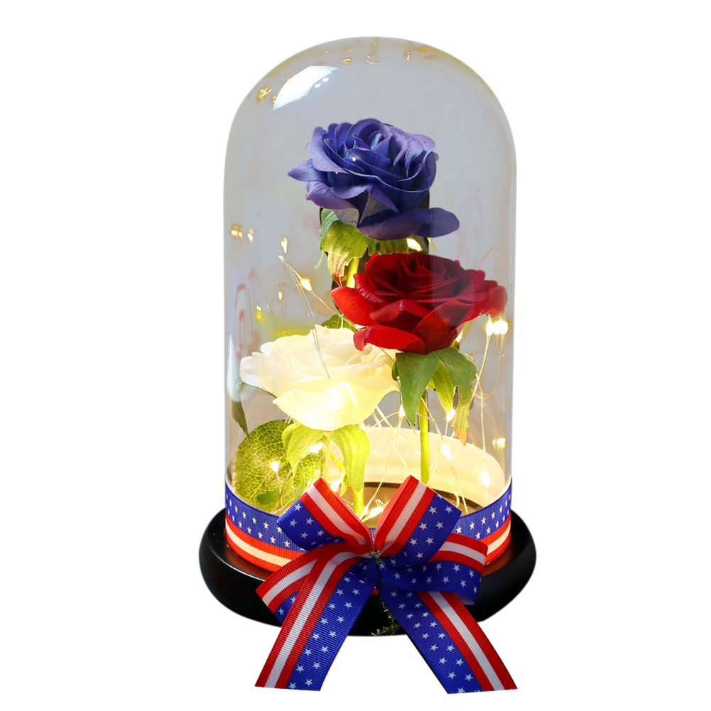 LED Eternal Cover Rose American Patriotic Ribbon Luminous Flower- Light, 501 Original
LED Eternal Cover Rose American Patriotic Ribbon Luminous Flower- Light, 501 Original