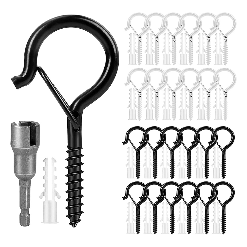 24pcs Hanger Eye Screw Hook for Garden Yard Patio Flower Pots String Lights, 501 Original
24pcs Hanger Eye Screw Hook for Garden Yard Patio Flower Pots String Lights, 501 Original