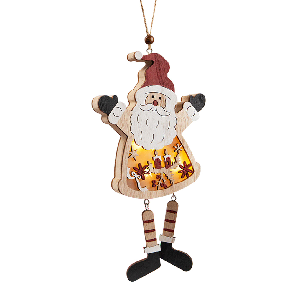 Christmas Wood Hollow Carving Santa with LED Light Pendant Xmas Tree Decor, 501 Original
Christmas Wood Hollow Carving Santa with LED Light Pendant Xmas Tree Decor, 501 Original