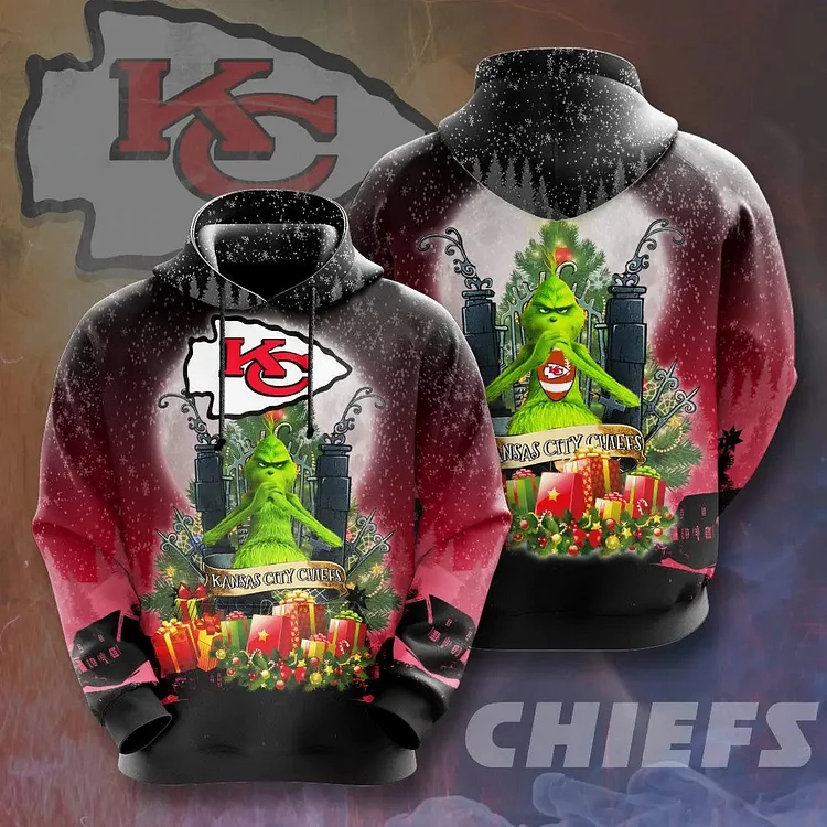 Kansas City Chiefs 3D Printed Hooded Pocket Pullover Hoodie