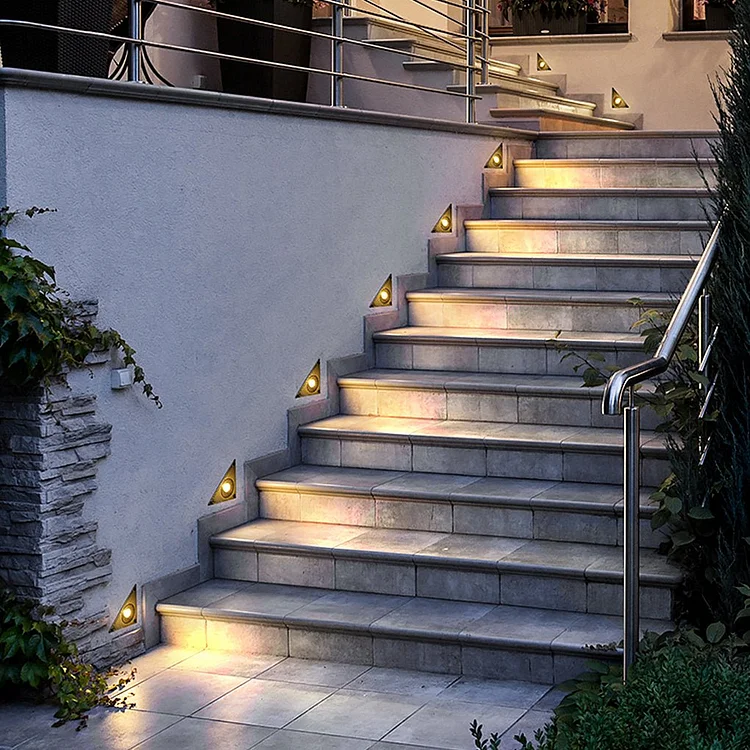 Outdoor LED Embedded Steps Stairs Lights Waterproof for Courtyard Lawn Garden - Appledas