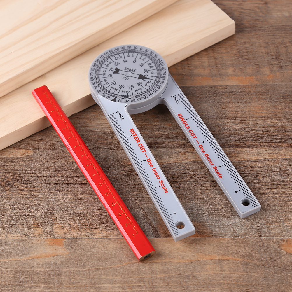 ABS 360-Degree Angle Ruler Goniometer with Woodworking Pencil Protractor, 501 Original
ABS 360-Degree Angle Ruler Goniometer with Woodworking Pencil Protractor, 501 Original