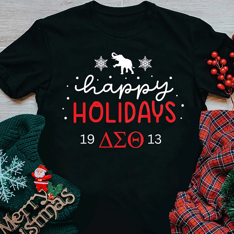 ΔΣΘ Happy Holidays  Hoodie and Sweatshirt
