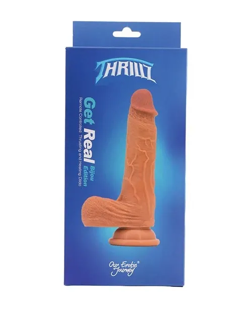 pornhint Pornhint 8 Inch Real Feel Suction Cup Dildo Realistic Harness Dong Thrusting W Remote Vibrator