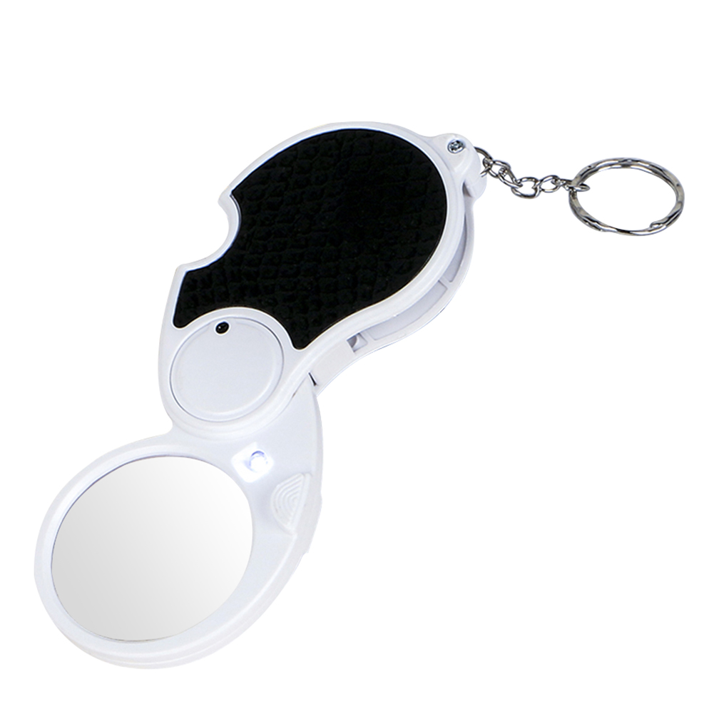 5X LED Lights Handheld Magnifier with Keychain Foldable Glass Lens Loupe, 501 Original
5X LED Lights Handheld Magnifier with Keychain Foldable Glass Lens Loupe, 501 Original