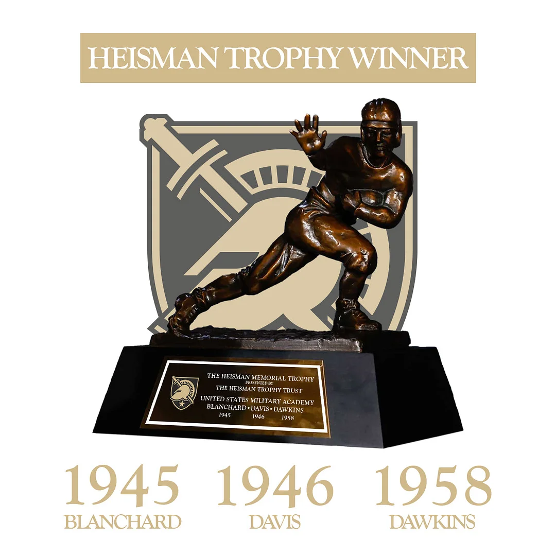 Army Cadets 1945/1946/1958 NCAA Heisman Trophy