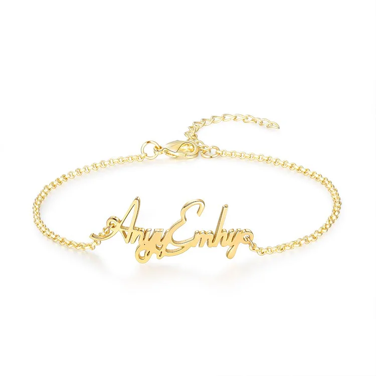 Personalized Name Bracelets Gold Gift For Her