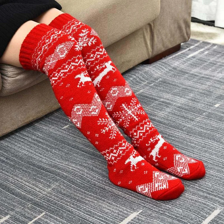 Christmas Classic Jacquard Knitted Stockings