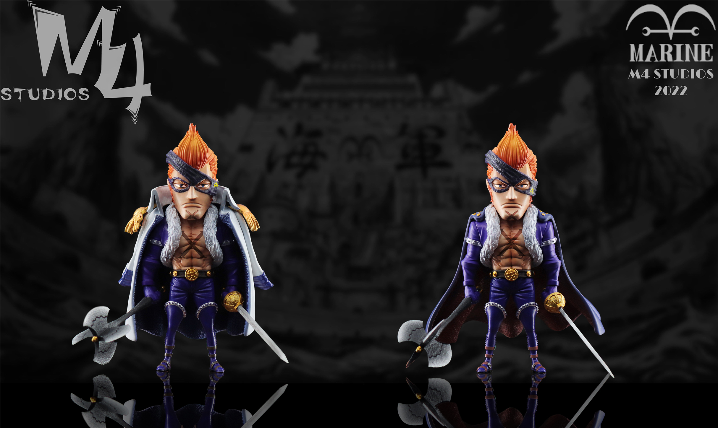 Marines Character Series 030 SWORD X Drake ONE PIECE Resin Statue
