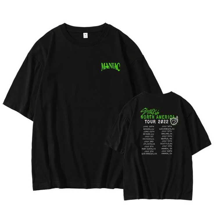 Stray Kids North America Maniac Concert Tour T-Shirt Merchandise