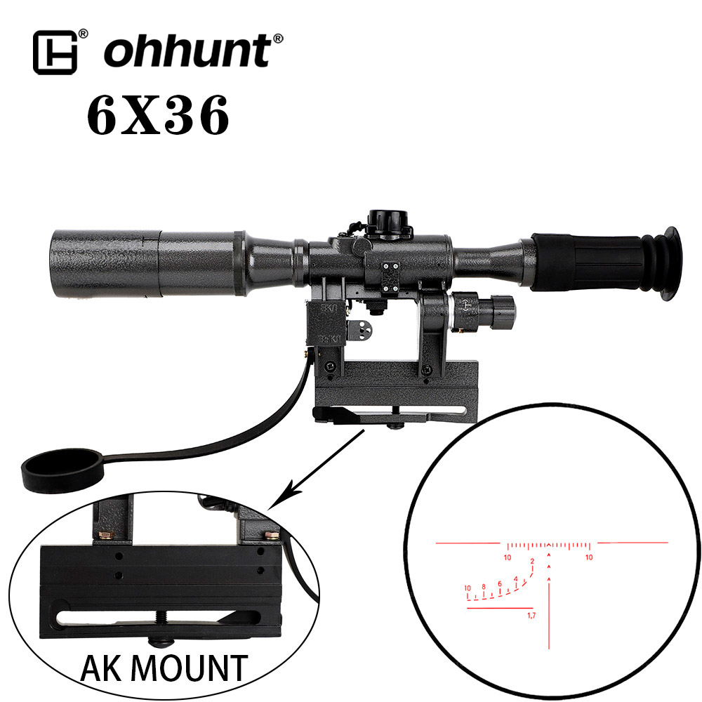 HONESTILL MIL-STD 1X30 SVD AK ドットサイト HONESTILL MIL-STD 1X30 SVD Collimator Red Dot Sight Hunting