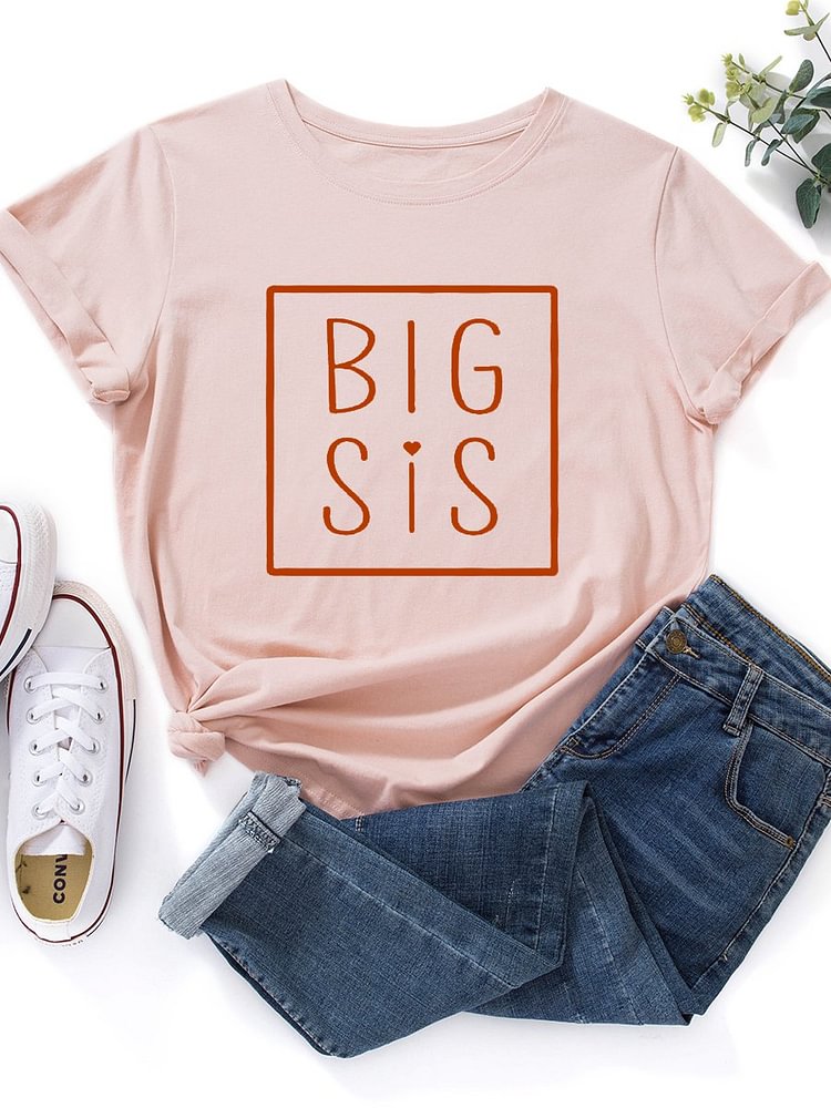 Bestdealfriday Big Sis Couple T-Shirts