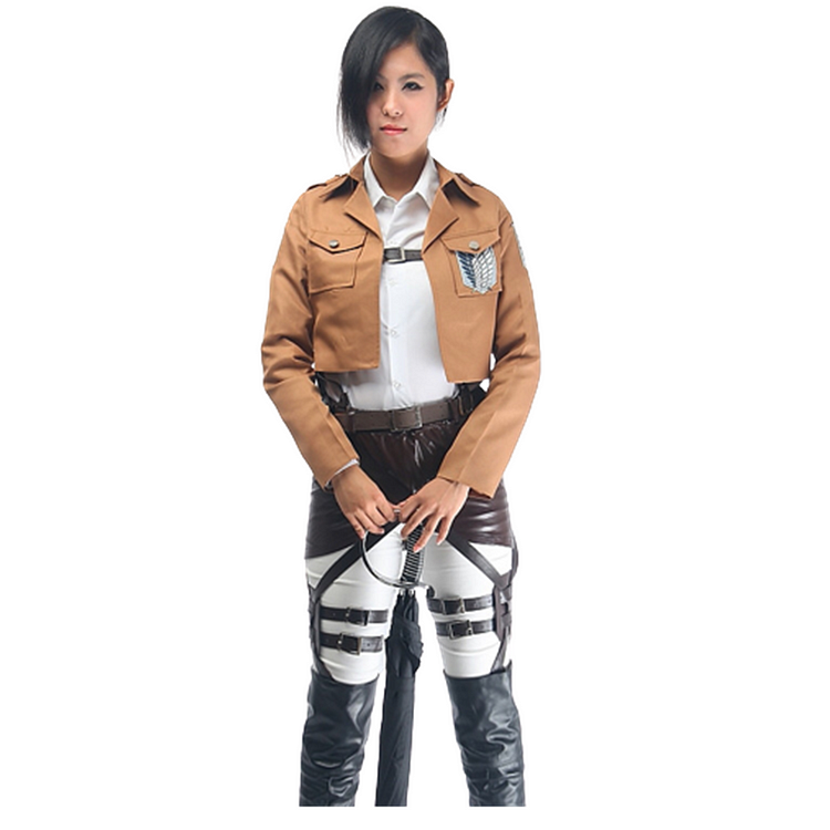 Attack On Titan Eren Jaeger Cosplay Costume Women Man Coat Outfits Halloween Carnival Suit