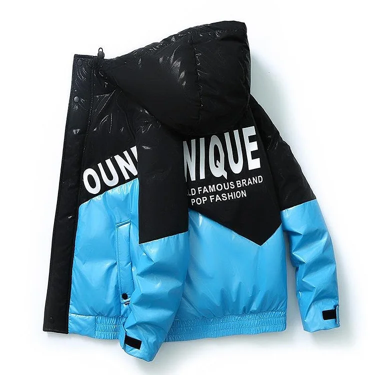 Male Windproof Outerwear Coat Winter Jacket Down Parkas Warm Hooded Fleece Parkas
