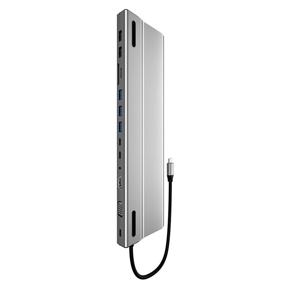 14 in 1 Type-C HUB HDMI-compatible VGA PD 2 USB-C RJ45 3 USB3.0 2 USB2.0 3.5mm Adapter, 501 Original
14 in 1 Type-C HUB HDMI-compatible VGA PD 2 USB-C RJ45 3 USB3.0 2 USB2.0 3.5mm Adapter, 501 Original