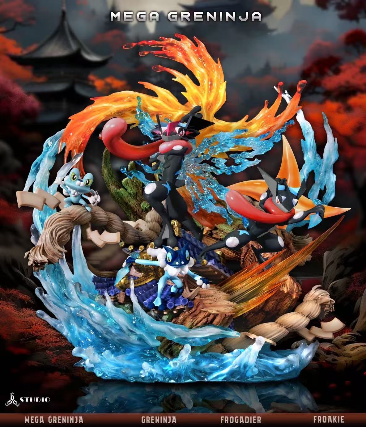 666 Studio - Pokemon Mega Greninja with LED Statue(GK)