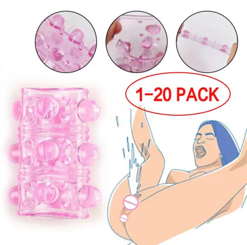 Pleasured Penis Enhancement Sleeve Male Enhancement French Tickler Sex Toys  Men