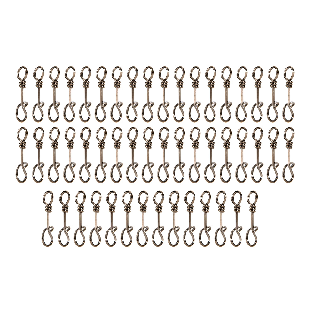 50pcs Stainless Steel Quick Lock Fishing Snaps Clips Fishing Accessories, 501 Original
50pcs Stainless Steel Quick Lock Fishing Snaps Clips Fishing Accessories, 501 Original