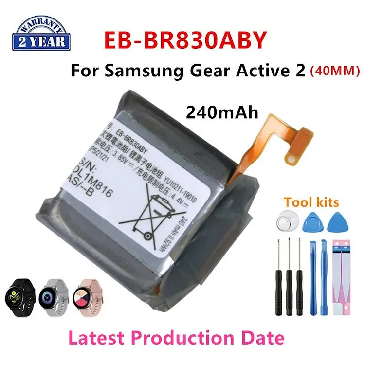 Brand New EB-BR830ABY 240mAh New Battery For Samsung Gear Active 2  R830  SM-R835 SM-R830 Batteries+Tools