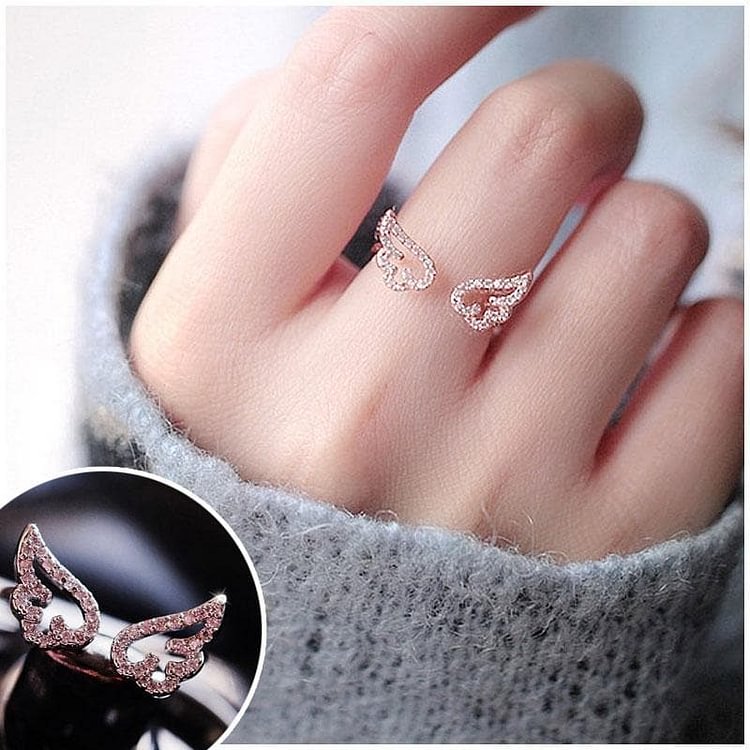 Pink/Silver/Golden Cardcaptor Sakura Angel Wings Ring SP1710454