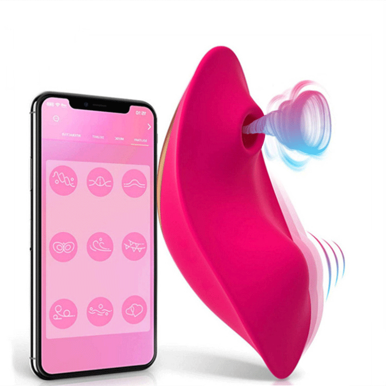 Wear Sucking  App Wireless Remote Control Sex Toys - Rose Toy