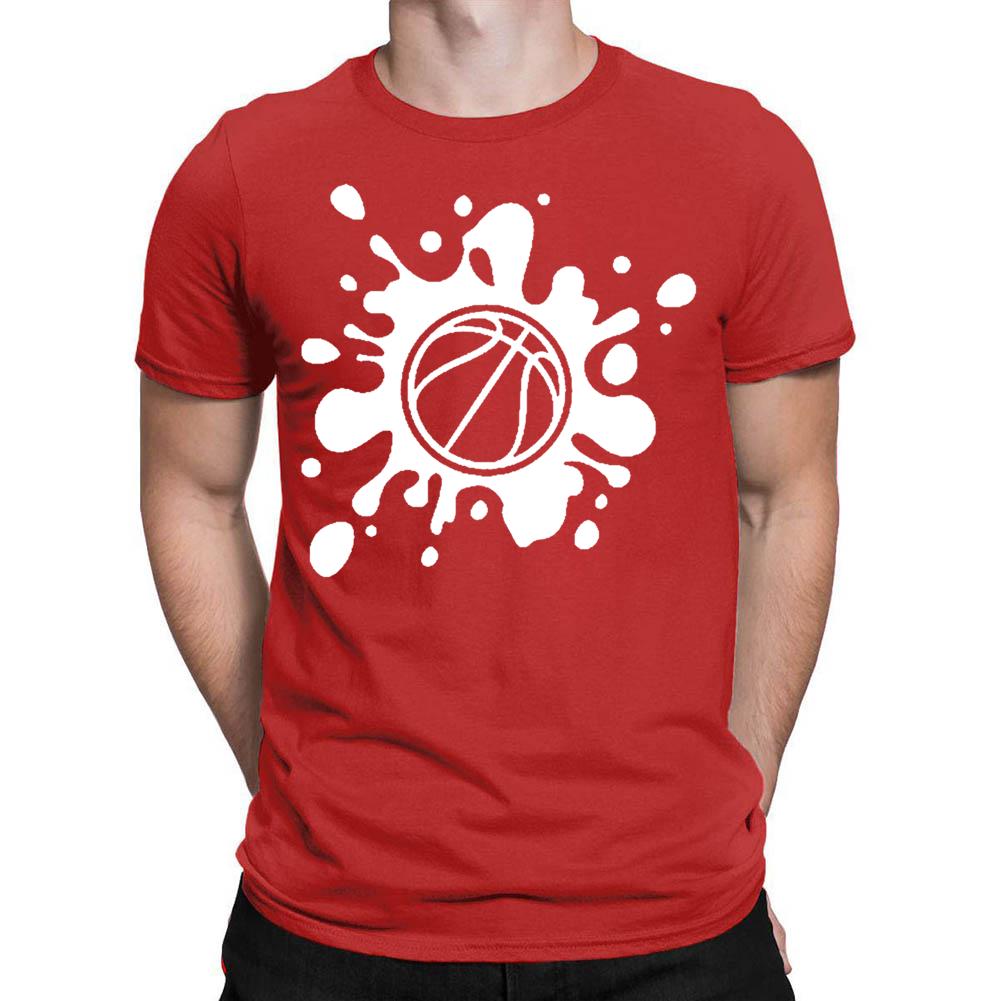 Dripping Basketball Men's T-shirt-Guru-buzz