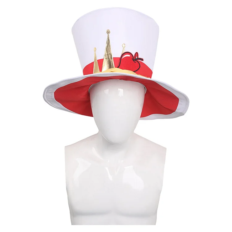 Hazbin Hotel 2024 Lucifer White Hat Cosplay Accessories Halloween Carnival Props