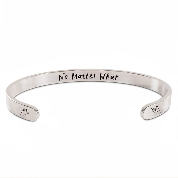 For Friends - No Matter What No Matter Where Cuff Bracelet Set