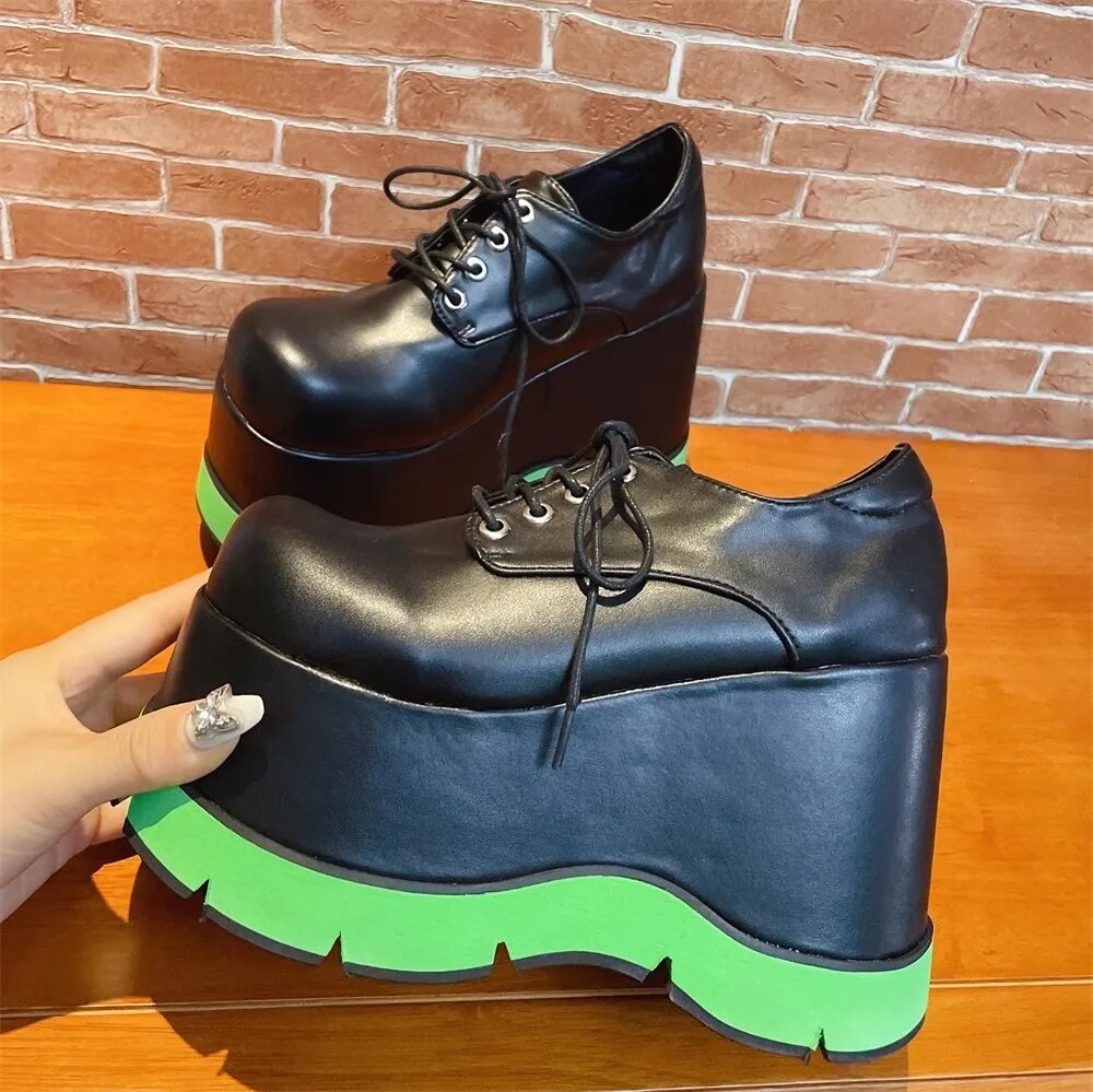 VCshoes Woman Big Toe Shoes Lady High Thick Wedges Heels Pumps Women Princess Dress Party Shoes 33-45 Shoes 12cm Heels