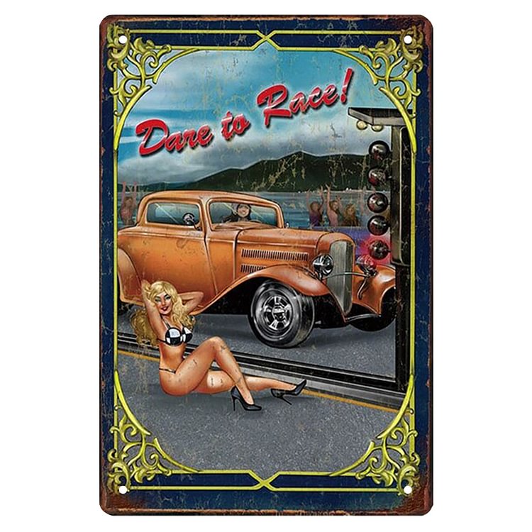 Pin UP Girl - Vintage Tin Signs/Wooden Signs - 20*30cm/30*40cm