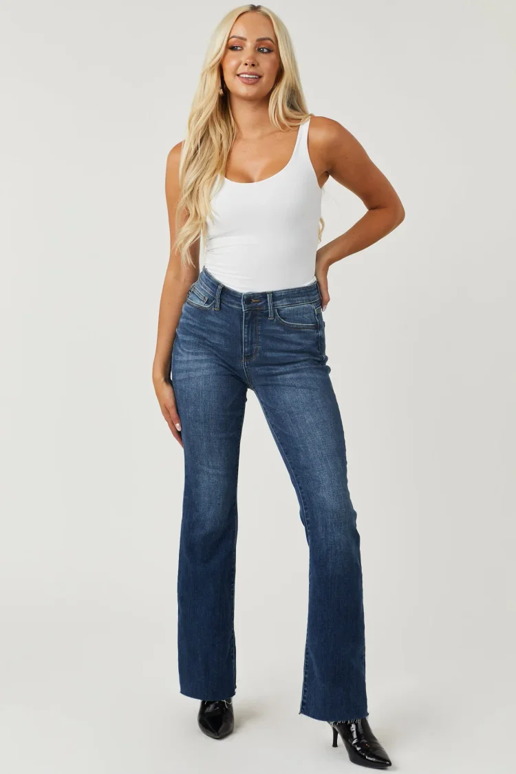 👖Mid-Rise Tummy Tuck Bootcut Jeans(Buy 2 Free Shipping)