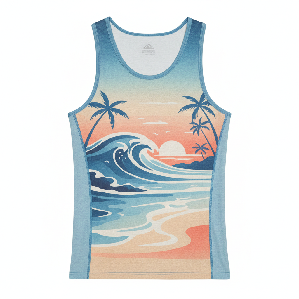 thesupersurf Tropical Sunset Tank Top