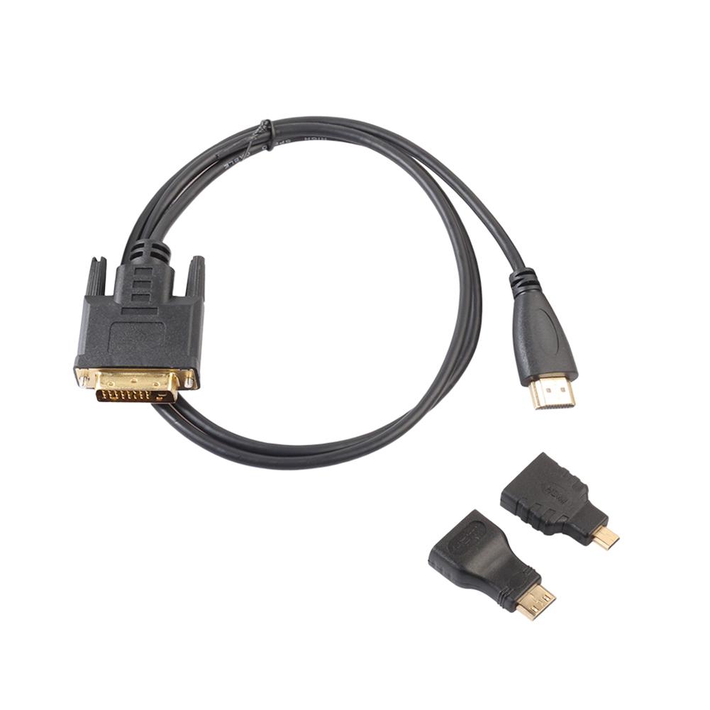 HDMI to DVI Monitor Display Cable with Micro HDMI Mini HDMI Converter, 501 Original
HDMI to DVI Monitor Display Cable with Micro HDMI Mini HDMI Converter, 501 Original
