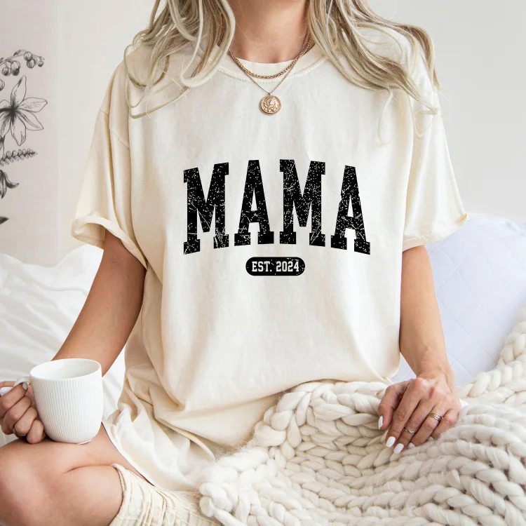 Casual Loose Letter Pattern Crew Neck Short Sleeve T-shirt