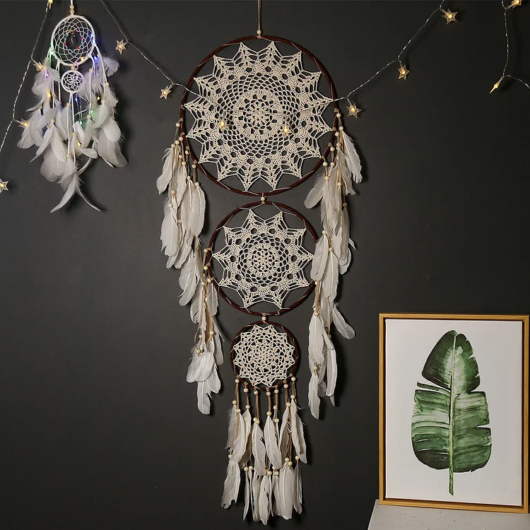 Dreamcatcher moon and stars hanging over the bed socialshop