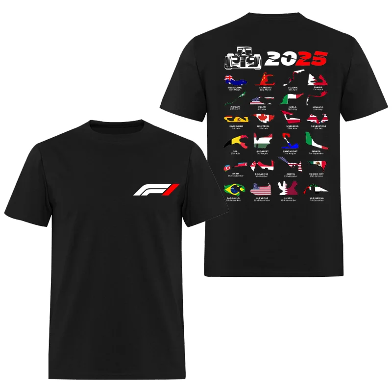 2025 Formula Racing Printed Men's T-shirt - Devcarry