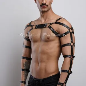 pornhint Pornhint Body Gay Harness, Harness Men Lingerie, Bondage Leather, Gay Underwear, Male Harness, Gifts for Him, BDSM Harness, Chest Harness