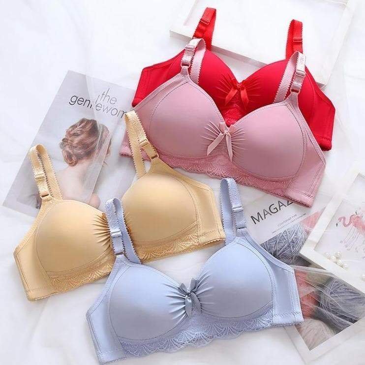 Chic Comfortable Thin Bow Bra SP15736