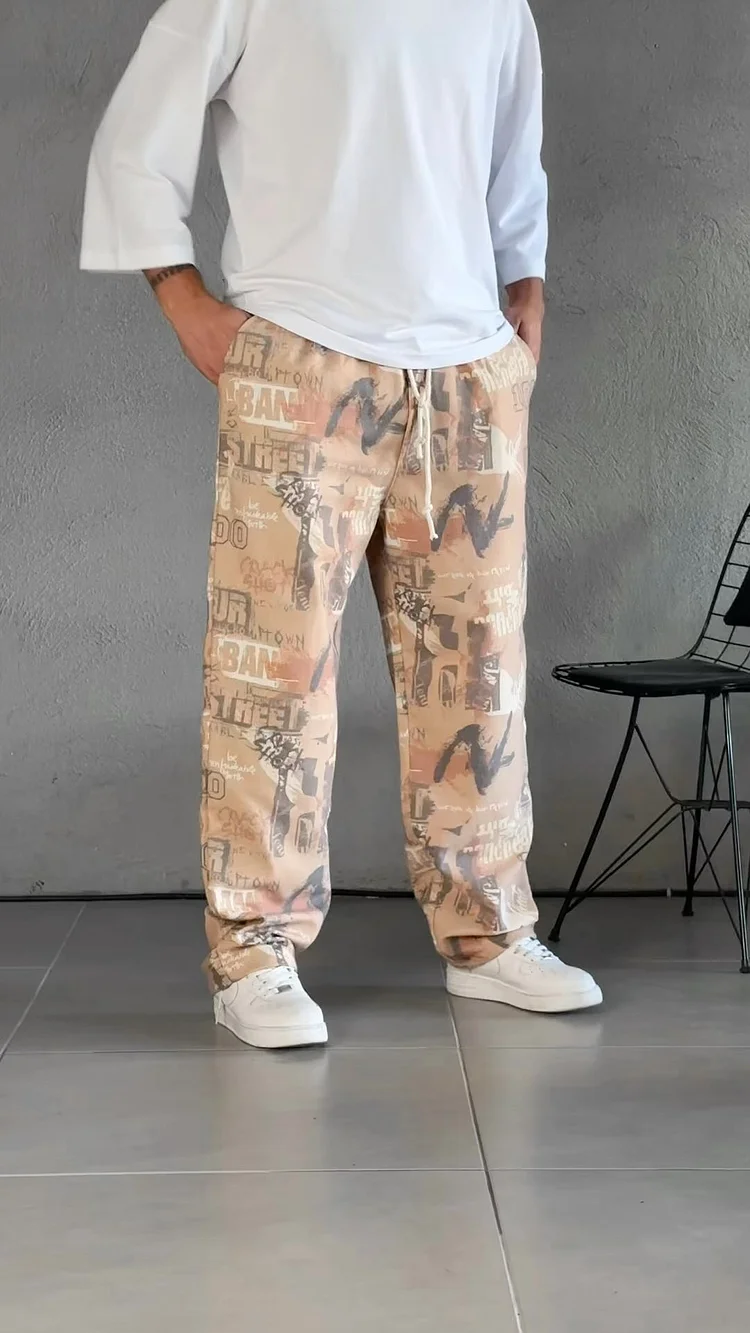 Printed Men's Casual Pants