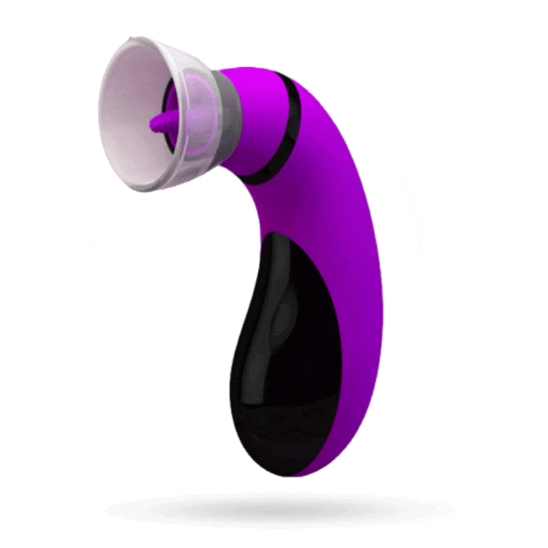 Oral Sucking And Tongue-licking Vibrator - Rose Toy