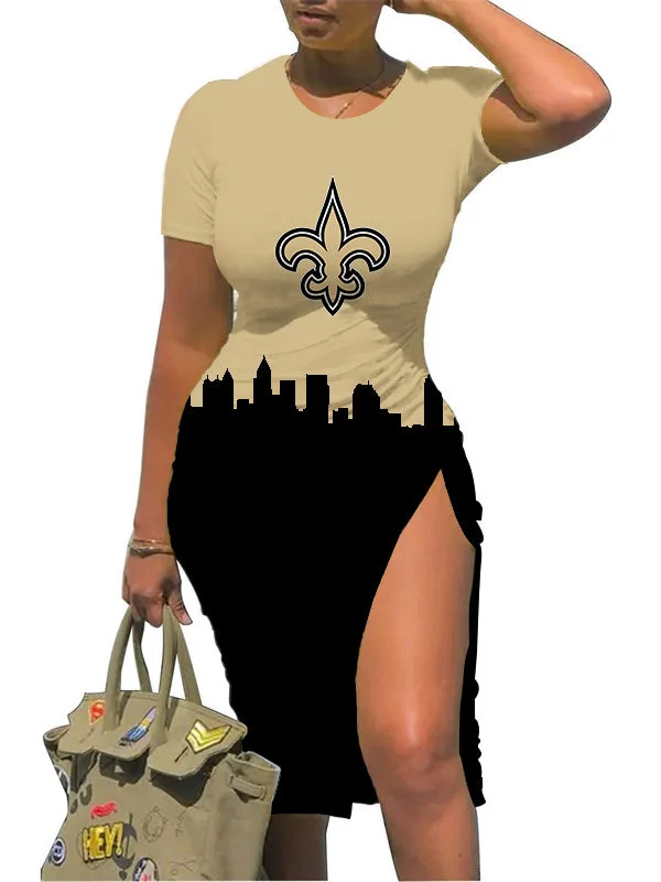 New Orleans Saints
Women's Slit Bodycon Dress