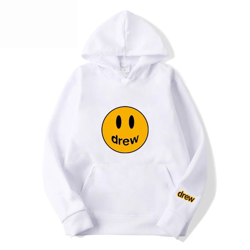 Drew Sweatshirts Smile Face Hoodies Loose Sports Casual Smiley Print Men's Sweatshirts