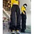 Cgacest American new overalls women summer thin high-waisted straight wide-legged hot girls loose dancing quick-drying casual trousers