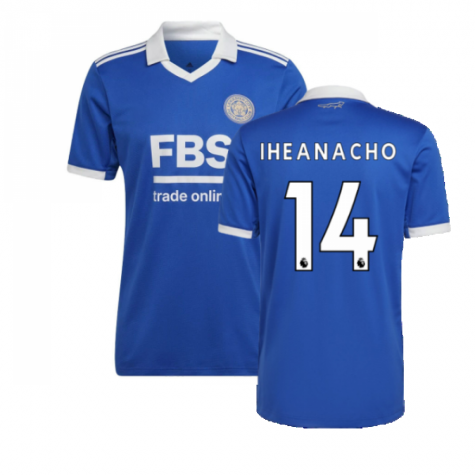 Leicester City Kelechi Iheanacho 14 Home Shirt Kit 2022-2023