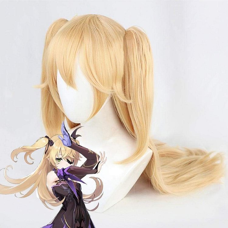 GI Fischl Golden Cosplay Wig CC0266