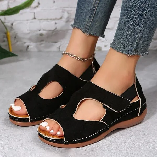 Women's Breathable Fish Mouth Wedge Open Toe Sandals