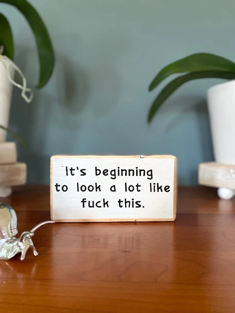 Last Day 70% OFF--Fun Slogan Decoration- It's beginning to look a lot like f*ck this