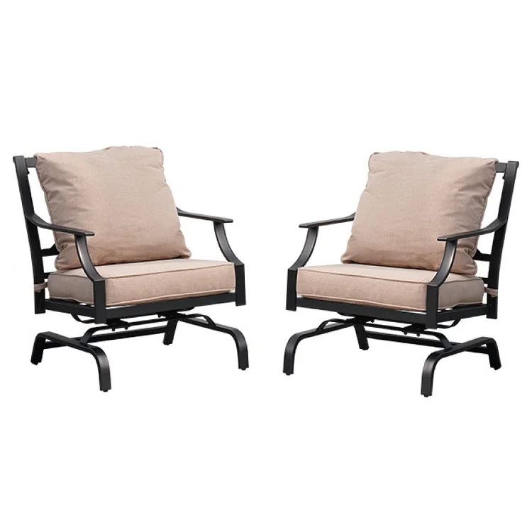 GRAND PATIO Outdoor Patio Seating Chair Metal Set of 2